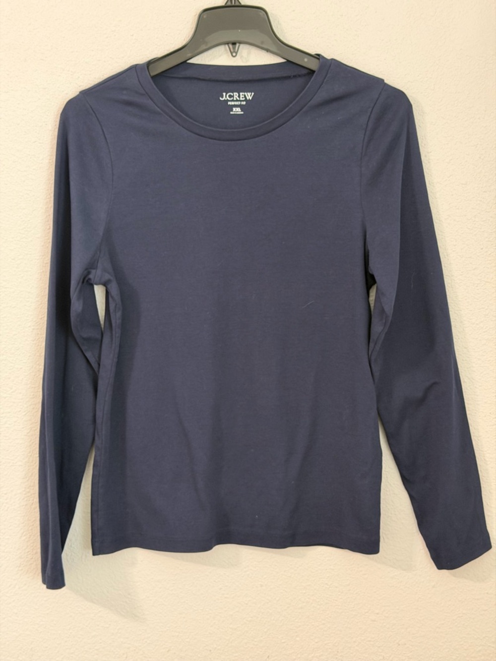 J.Crew Navy Long-Sleeve Crew Neck Tee
